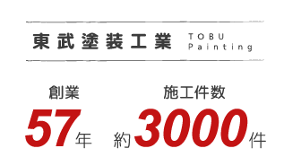 東武塗装工業 TOBU Painting 創業57年 施工件数約3000件 